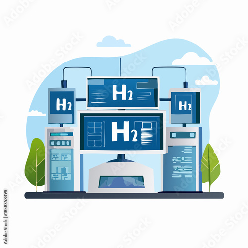 Hydrogen fuel cell technology for clean energy solutions