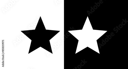 Dual stars in black and white
