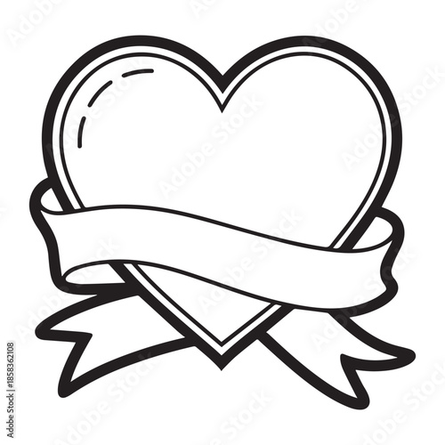 heart and ribbon