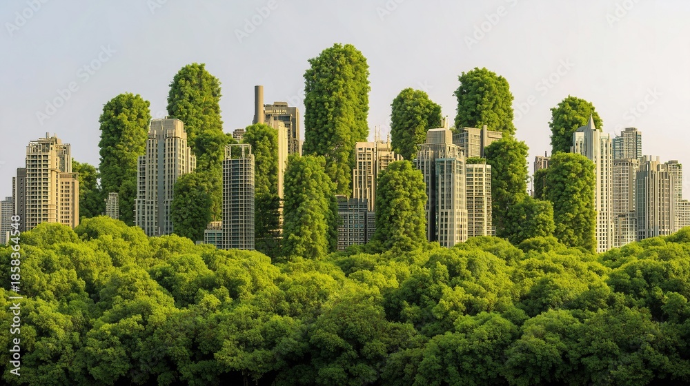 Fototapeta premium Sustainable Development Plan for Companies Committed to Carbon Neutrality and Circular Economy