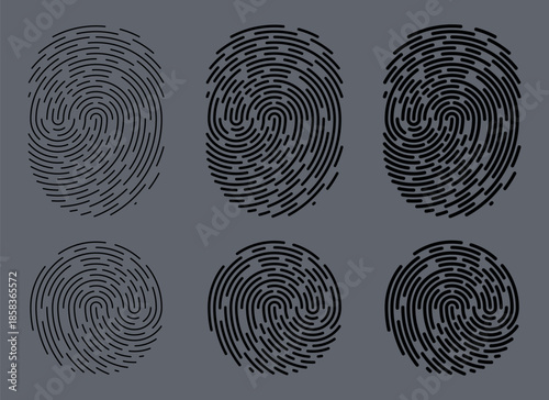 fingerprint vector illustration