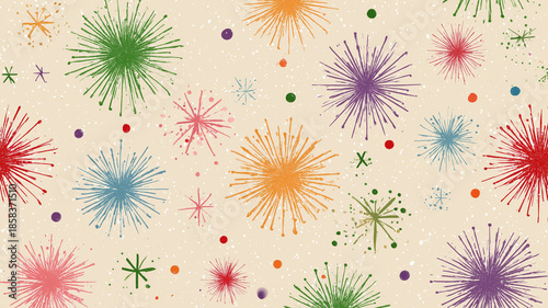 クリスマスのパステル星柄素材