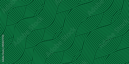farm green banner, organic abstract background with fields. wavy green lines, natural organic products. ecology background. striped farmer green Pattern