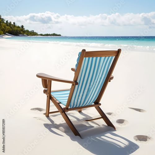 lounge chairs on the beach