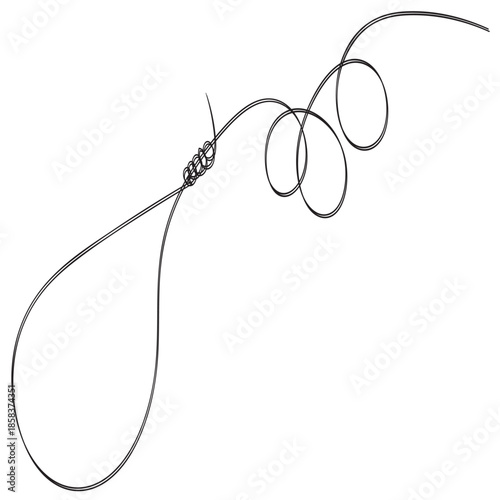  Hand drawn doodle continuous line gallows execution and punishment isolated on white background. Vector illustration.