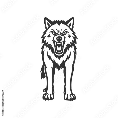 Wolf Vector Radiant Wolf Emblem