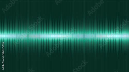 Abstract green sound wave