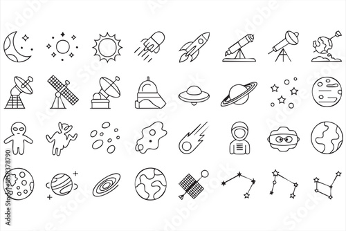 Cosmic and Astronomy Icons for Space Exploration Interfaces