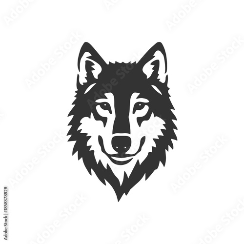 Wolf Vector Spike Tail Form
