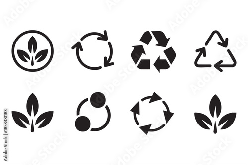 Circular Economy UI Icons for Sustainability and Waste Reduction