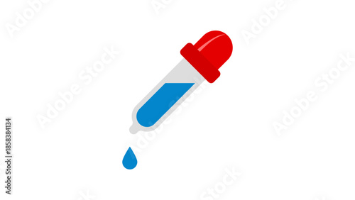 Dropper icon. Useful for science, chemistry, medical, laboratory content.