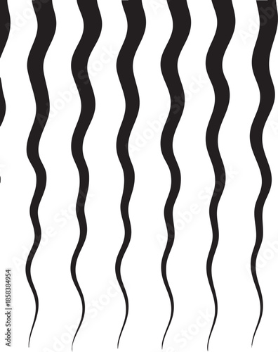 Wavy black and white pattern