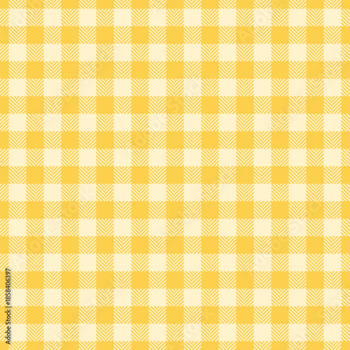 Cover pattern seamless texture, pure tartan plaid textile. Nyc vector background fabric check in amber and light colors.