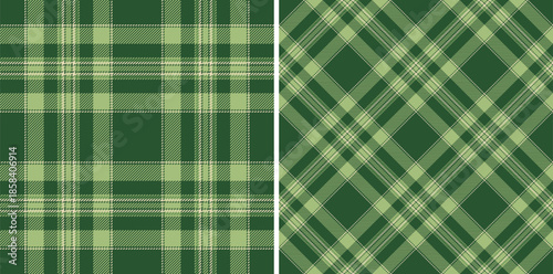 Classic green plaid patterns. Versatile textile design for fashion, home decor, or graphics. Evokes tradition, warmth, and a touch of rustic elegance.