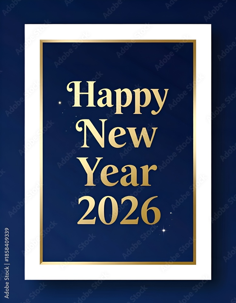 Fototapeta premium New Year Greeting Card 