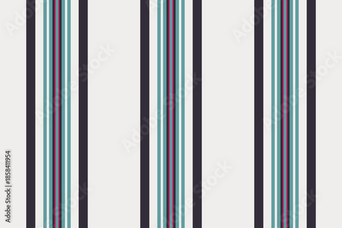 Lantasy seamless texture vector, patch pattern vertical lines. Qining textile stripe background fabric in white and cadet blue colors.