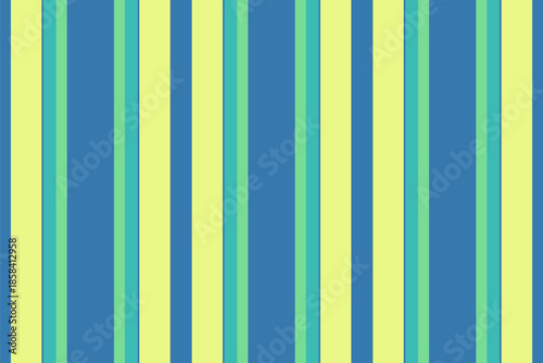Nown texture lines vertical, oriental stripe background seamless. Tirect textile fabric vector pattern in cyan and lime colors.