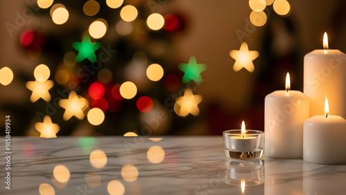 Wallpaper Mural A close-up shot of a marble table top with a blurred background Torontodigital.ca