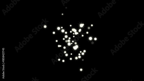 Fast glittering star lines, glowing doodle stars, sparkle line, blinking stars, glitter FX, comic manga flashes, Luxury white glitter particles trail, magic dust, pixie dust path on black screen. 4k