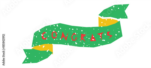 Elegant Congratulations Calligraphy Text Design