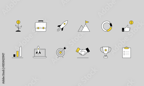 Creative modern and clean icon design temp
