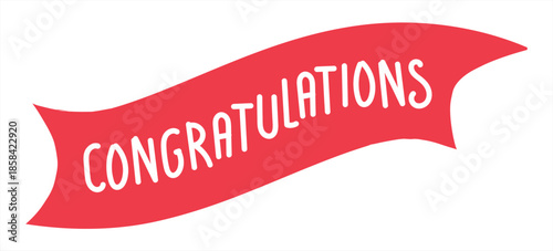 Elegant Congratulations Calligraphy Text Design