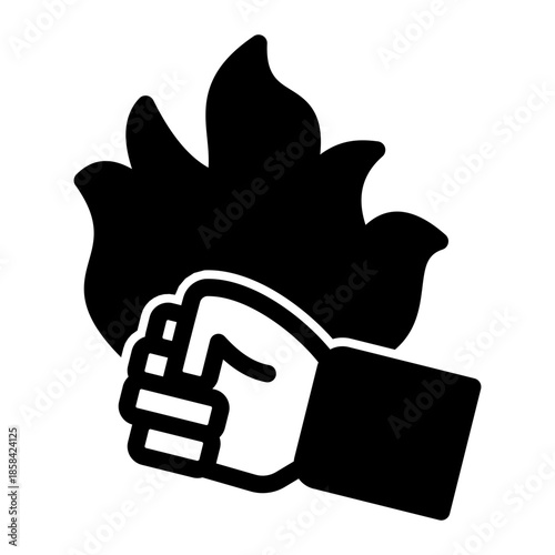 Empowerment Strength Powerful Spirit Icon from Help and Support Icon Collection (Mixed style)