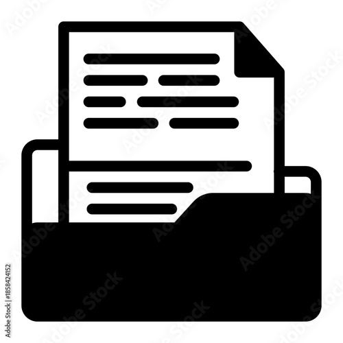 Document Folder Archive Details Icon from Help and Support Icon Collection (Mixed style)