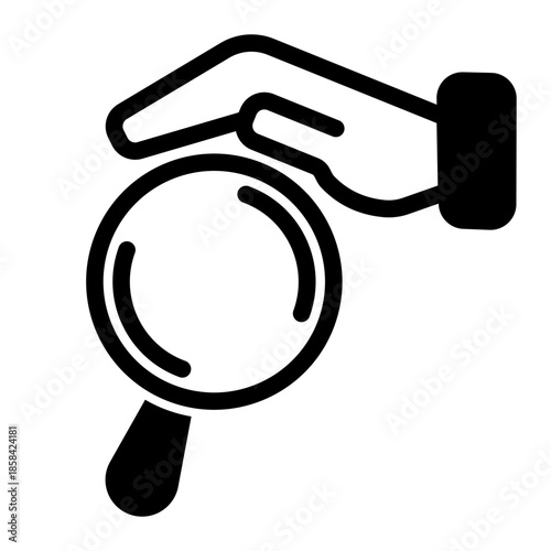 Magnifying Glass Detective Zoom Search Icon from Help and Support Icon Collection (Mixed style)