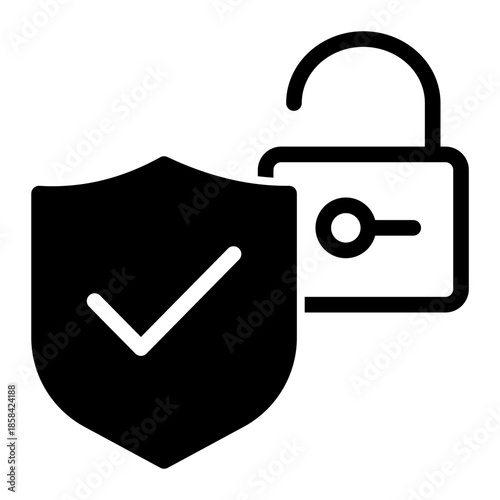 Security Locked Secure Protection Icon from Help and Support Icon Collection (Mixed style)