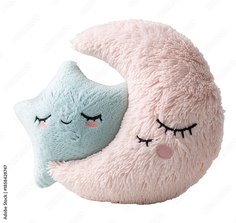 custom made wallpaper toronto digitalThis is a plush moon pillow and a small star cushion designed for nursery decor. Both items have soft textures and pastel colors, making them suitable for children's rooms