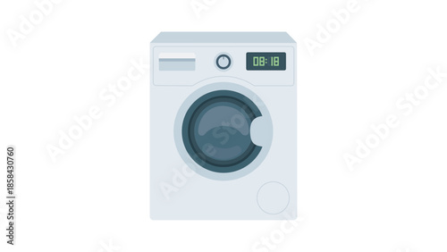 Washing machine vector isolated icon. Washing machine emoji illustration. Washing machine vector isolated emoticon. 