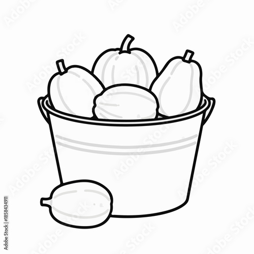 A bowl of cereal with milk and a spoon on a white background