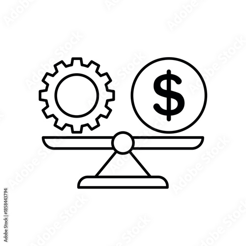 Icon a Financial Stability, isolated against a clean background.