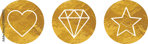 Heart, Diamond, and Star