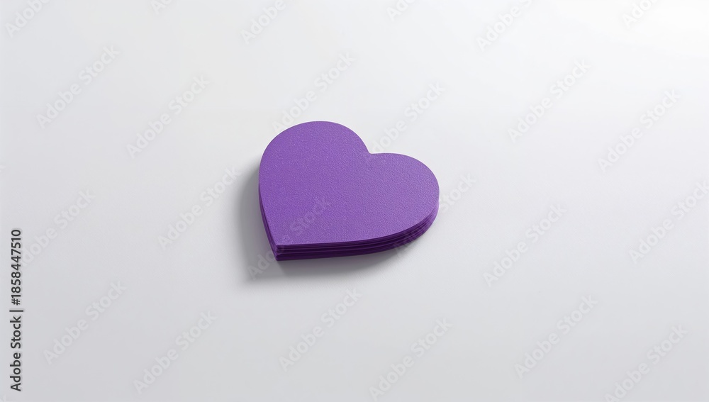 Fototapeta premium Violet tag placed on a white background, designed for categorization or tagging