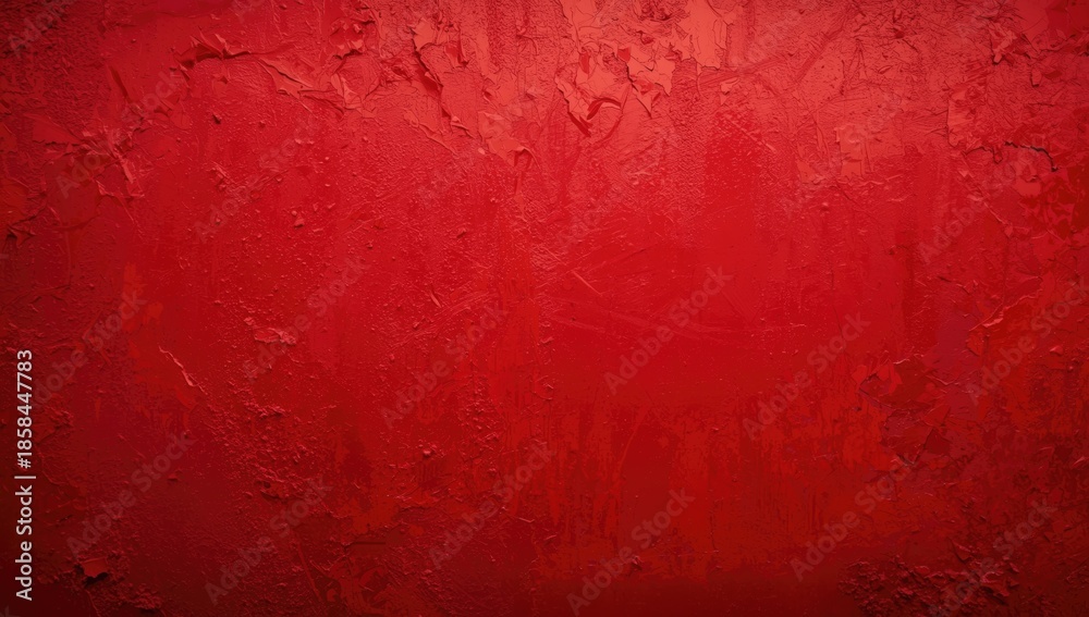 Obraz premium Red textured wall serving as a background texture for visual layouts and editorial headers, with emphasis on pattern detail