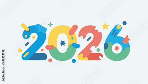 Colorful alphabet new years 2026 fridge magnets for children learning letters and words