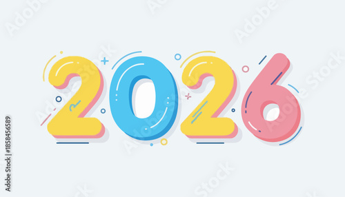 Colorful alphabet letters and numbers illustration for education and learning