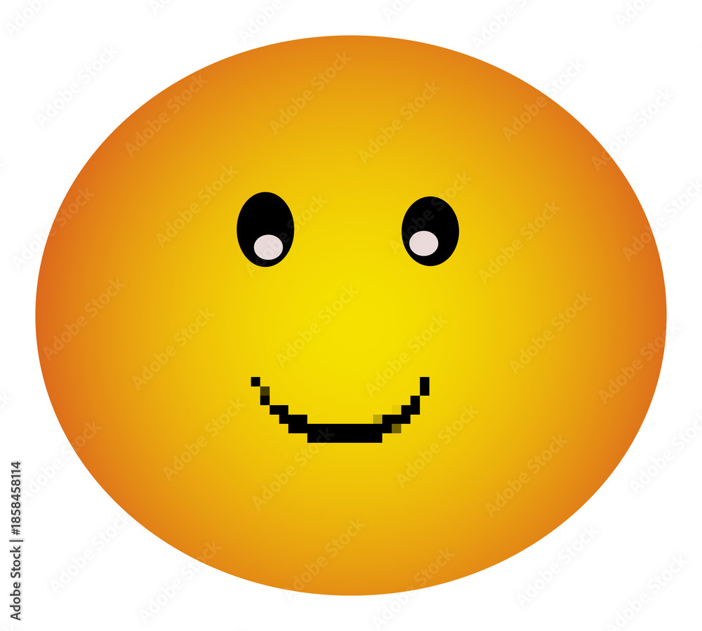 Fototapeta premium pixelm style smile icon