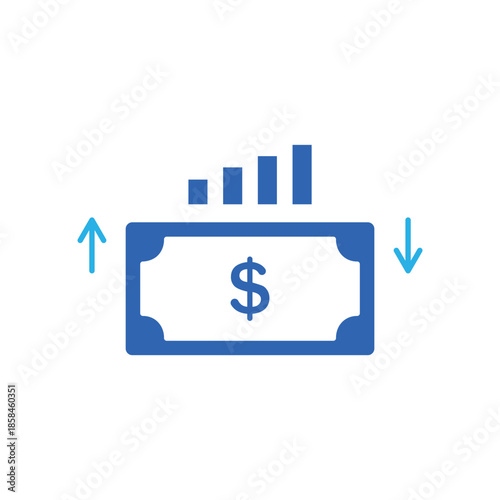 Icon a Cash Flow Analysis, isolated against a clean background.
