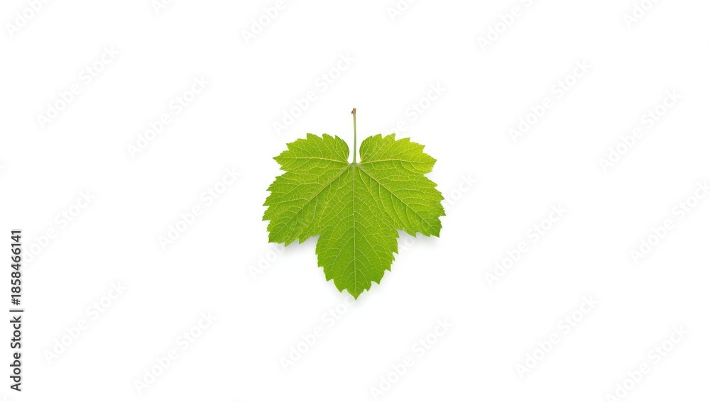 Fototapeta premium Fresh grape leaves in springtime, ideal for natural texture backgrounds