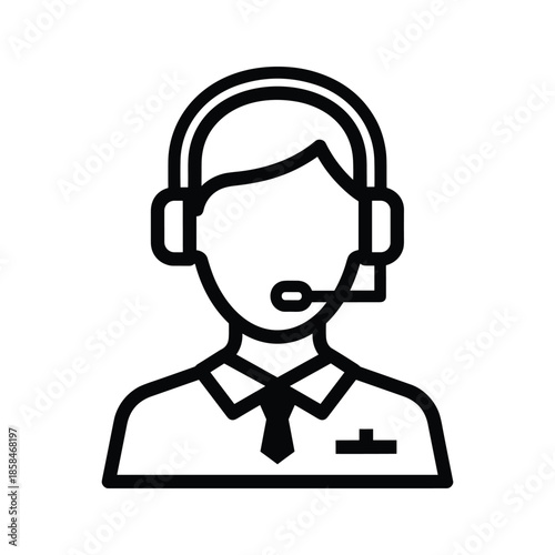 Customer service representative icon