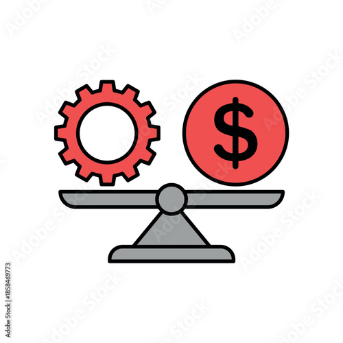 Icon a Financial Stability, isolated against a clean background.