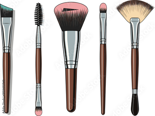 Professional Makeup Brush Set for Beauty and Cosmetics