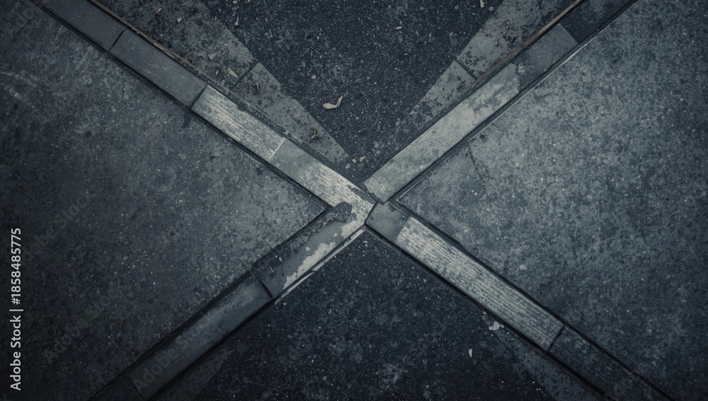 Fototapeta premium Aerial view of textured surface street for layout and design, city infrastructure planning