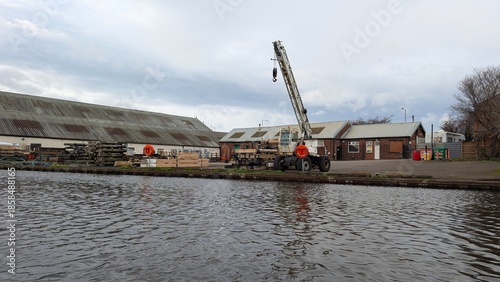 Industrial Crane at the Dock