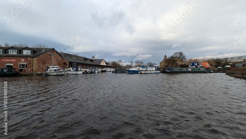 scenic view of boats by the riverbank