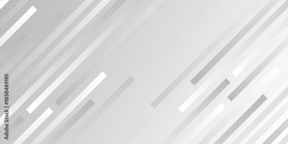 Obraz premium White silver neutral abstract background for presentation design. Abstract gray tech backdrop. Oblique gris texture for graphic design, poster, banner, flyer, brochure, presentation. vector illustrate