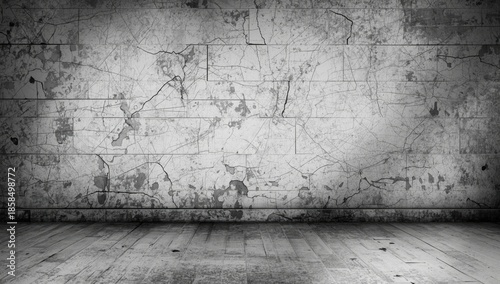 Old plank wooden wall background with worn paint, ideal for rustic or aged aesthetic projects